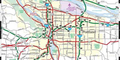 पोर्टलैंड Oregon मेट्रो का नक्शा